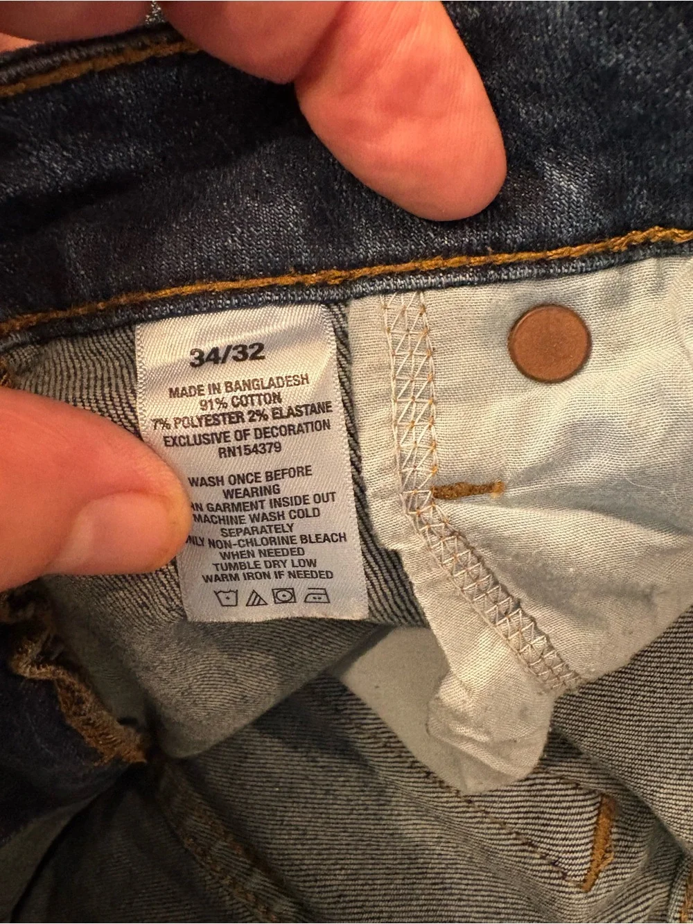 Men's Aero Classic Blue Washed Jeans